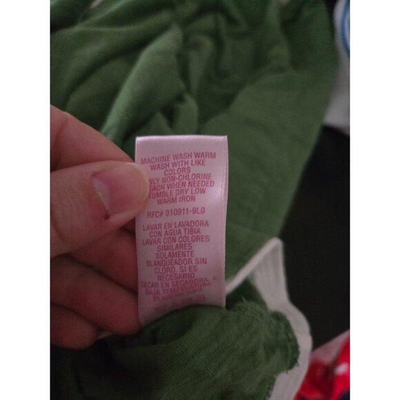 Secret Treasures Women Green Babydoll Tank Top Size Large Y2K 2000s Summer Layer - Picture 7 of 10